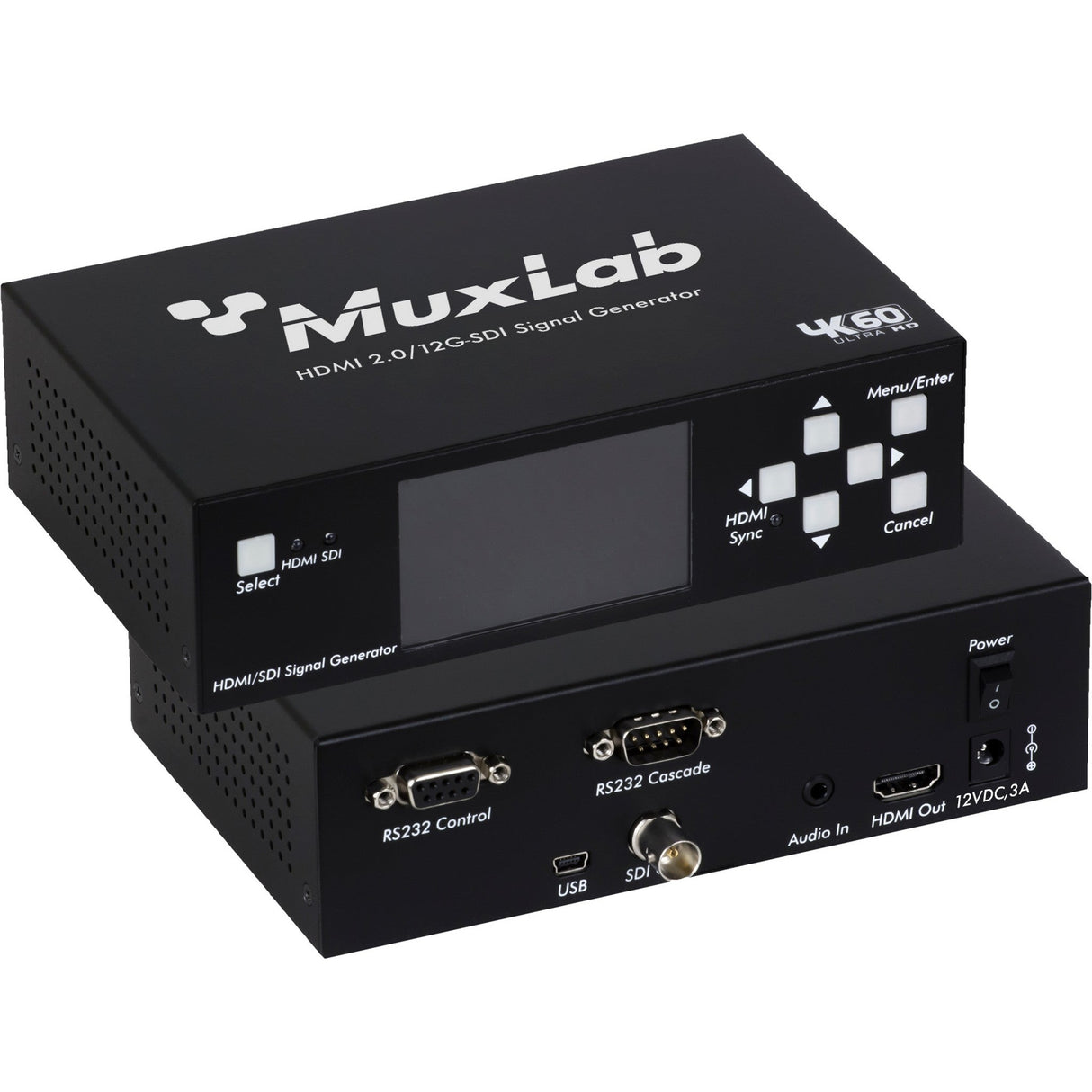 MuxLab 500830-V2 HDMI 2.0/12G-SDI Signal Generator V2