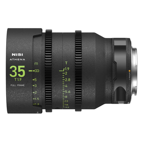 NiSi ATHENA PRIME Full Frame Cinema Lens, L Mount (14mm T2.4, 25mm T1.9, 35mm T1.9, 50mm T1.9, 85mm T1.9)