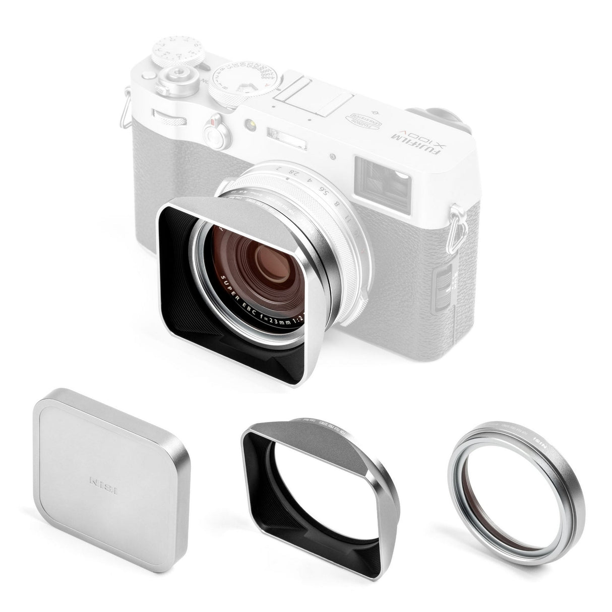 NiSi X100 Series NC UV Filter for Fujifilm X100/X100S/X100F/X100T/X100V/X100VI - Silver