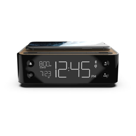 Nonstop Station A Hotel Alarm Clock and White Noise Machine with Qi Wireless Charging