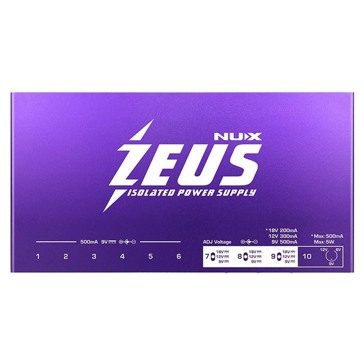 Nux Zeus 6 9V Outputs Isolated Power Supply
