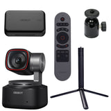OBSBOT Tiny 2 AI-Tracking PTZ Camera Streaming Combo Plus with Smart Remote 2 Extendable Tripod/Ball Head