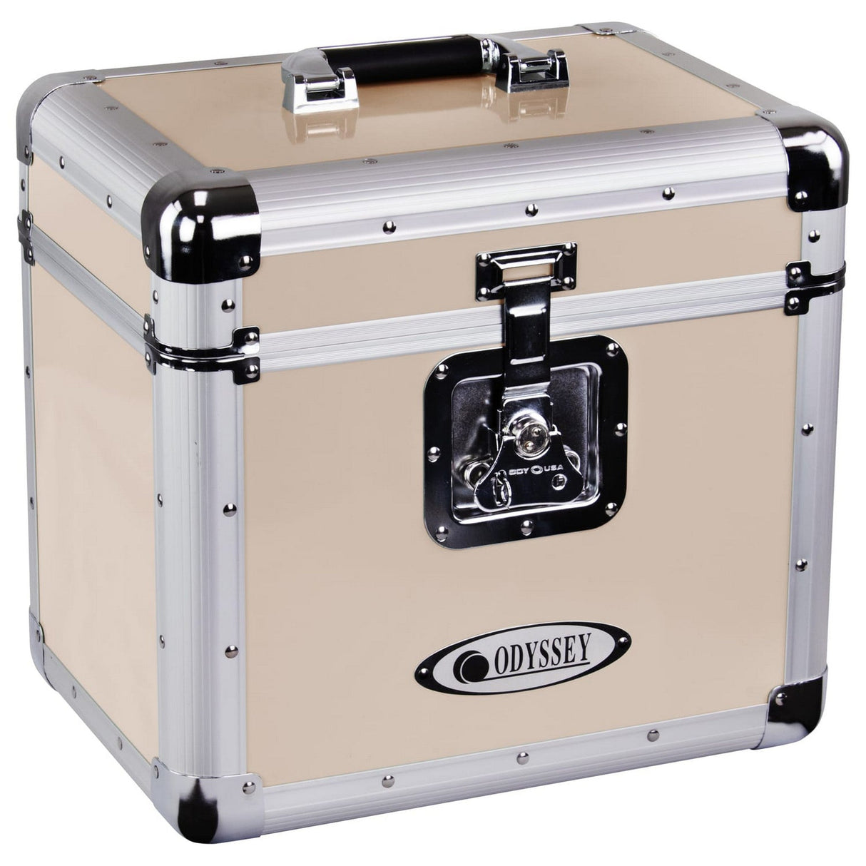 Odyssey KLP1 Record/Utility Case for 70 12-Inch Vinyl Records and LPs - Vintage Beige
