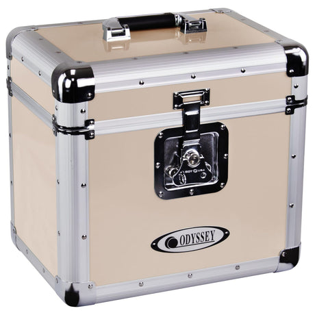 Odyssey KLP1 Record/Utility Case for 70 12-Inch Vinyl Records and LPs - Vintage Beige