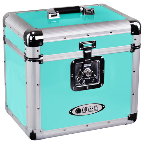 Odyssey KLP1 Record/Utility Case for 70 12-Inch Vinyl Records and LPs - Vintage Teal
