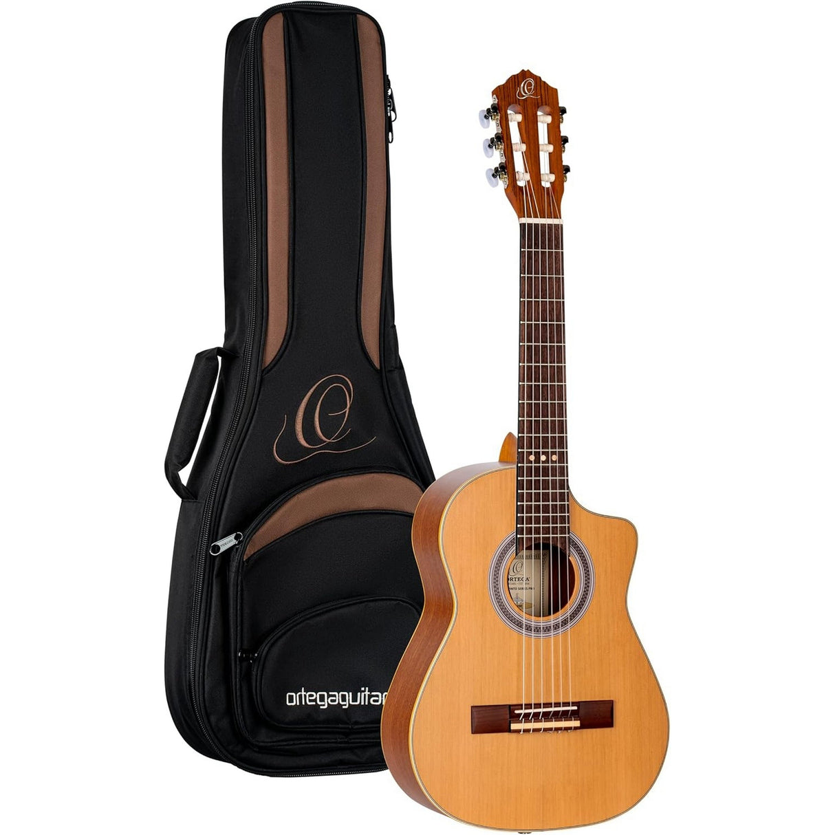 Ortega Guitars RQ39 Requinto Series Pro Requinto Size Guitar