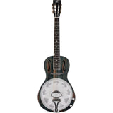 Ortega Guitars RRG30E-DD Americana Series Resonator Guitar Distressed Satin Denim