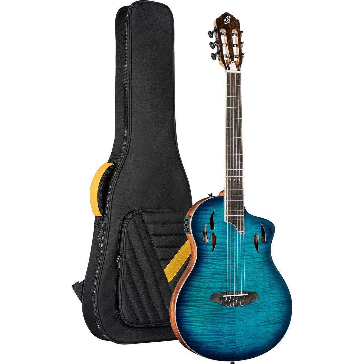 Ortega Guitars RTPDLX-FMA TourPlayer Series Full Size Acoustic Electric Guitar
