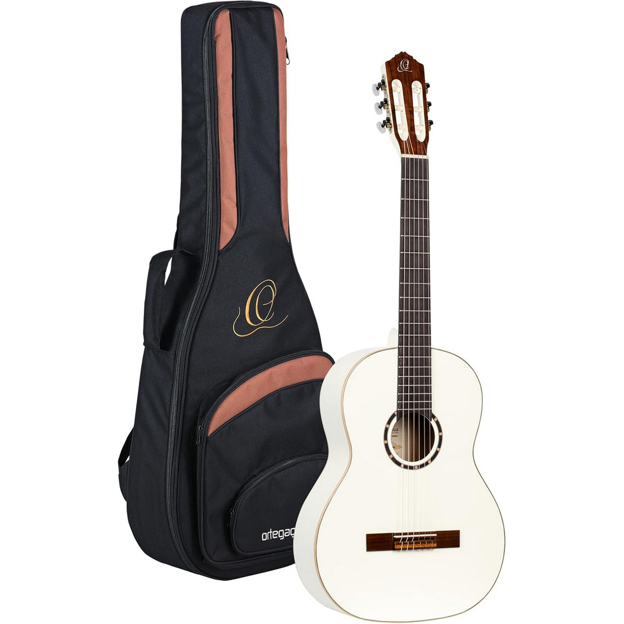 Ortega Guitars R121WH Family Series Full Size Acoustic Guitar (White)