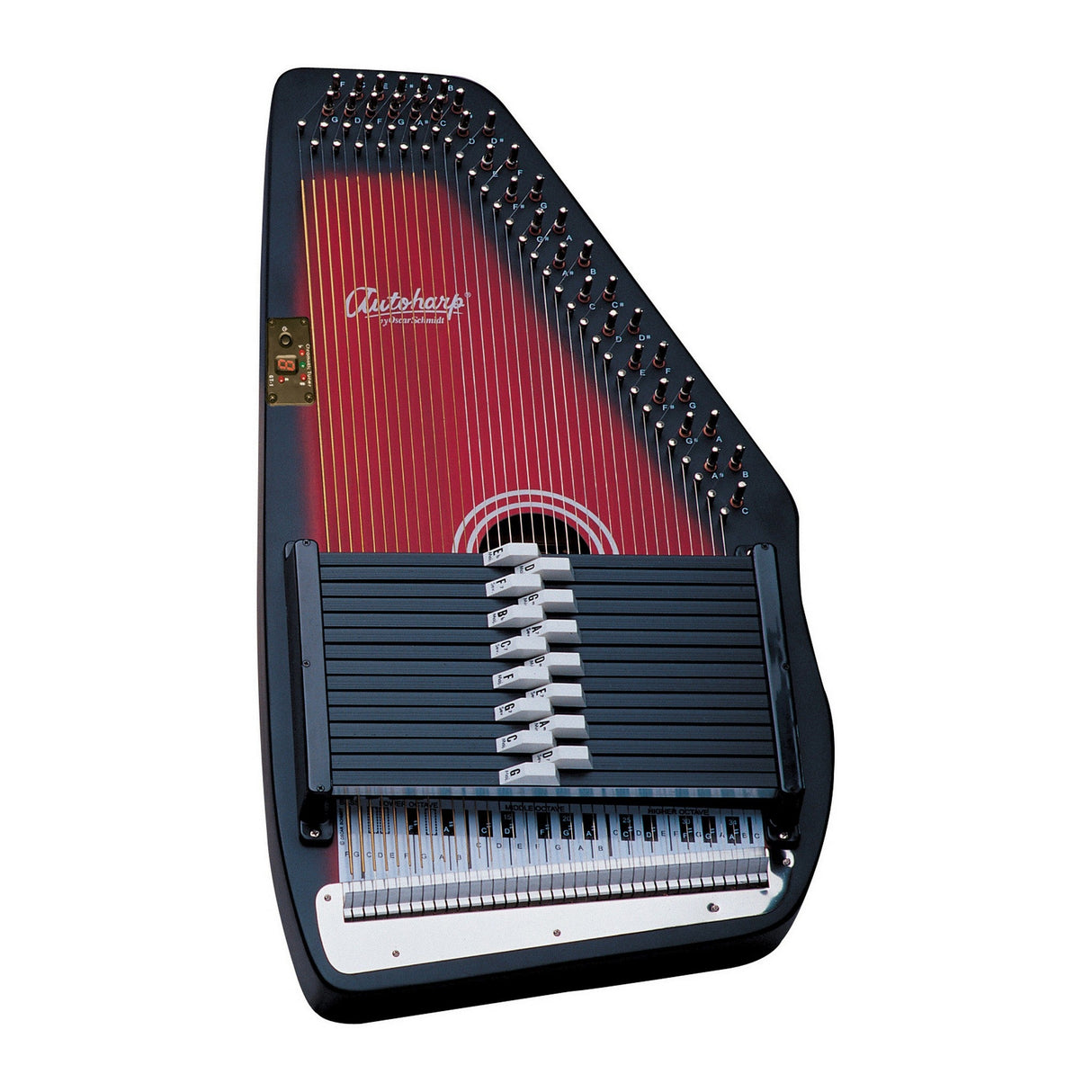 Oscar Schmidt OS15B 15-Chord Acoustic Auto Harp, Tobacco Sunburst