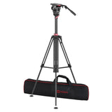 OZEN 12LIFT Tripod System with AGILE 12 E-Z LOAD 100mm Fluid Head, E-Z LIFT Pneumatic Column, and Soft Case