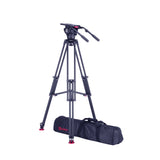 OZEN 18AL1HDM Tripod System with AGILE 18M E-Z LOAD MAX 100mm Fluid Head and TR-100AL1HD Heavy-Duty Aluminum Tripod, and Soft Case