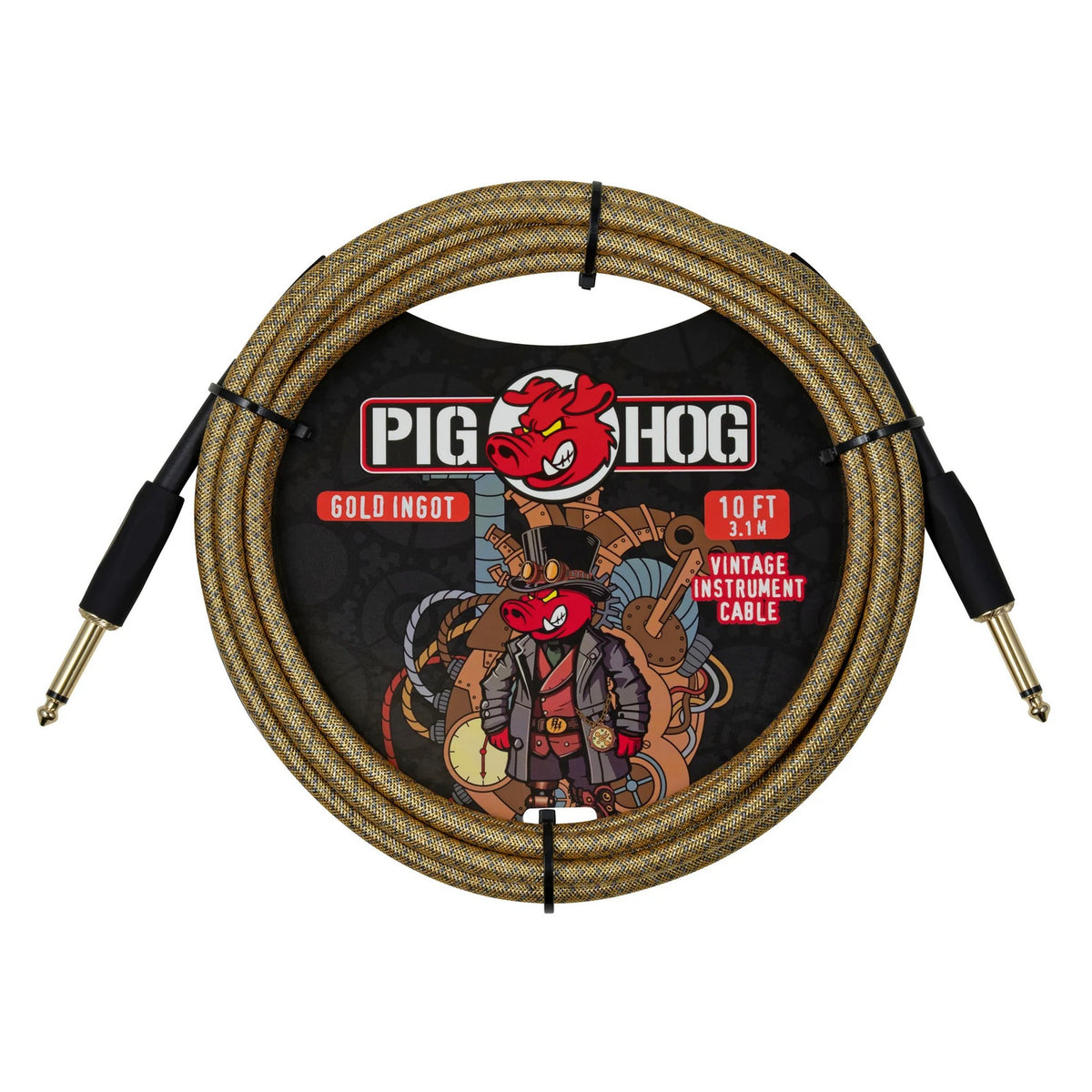 Pig Hog Gold Ingot Instrument Cable