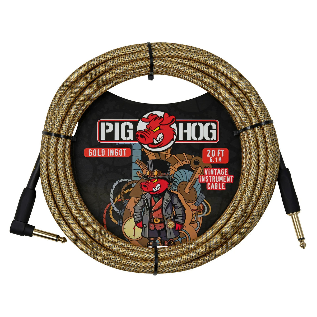 Pig Hog Gold Ingot Instrument Cable