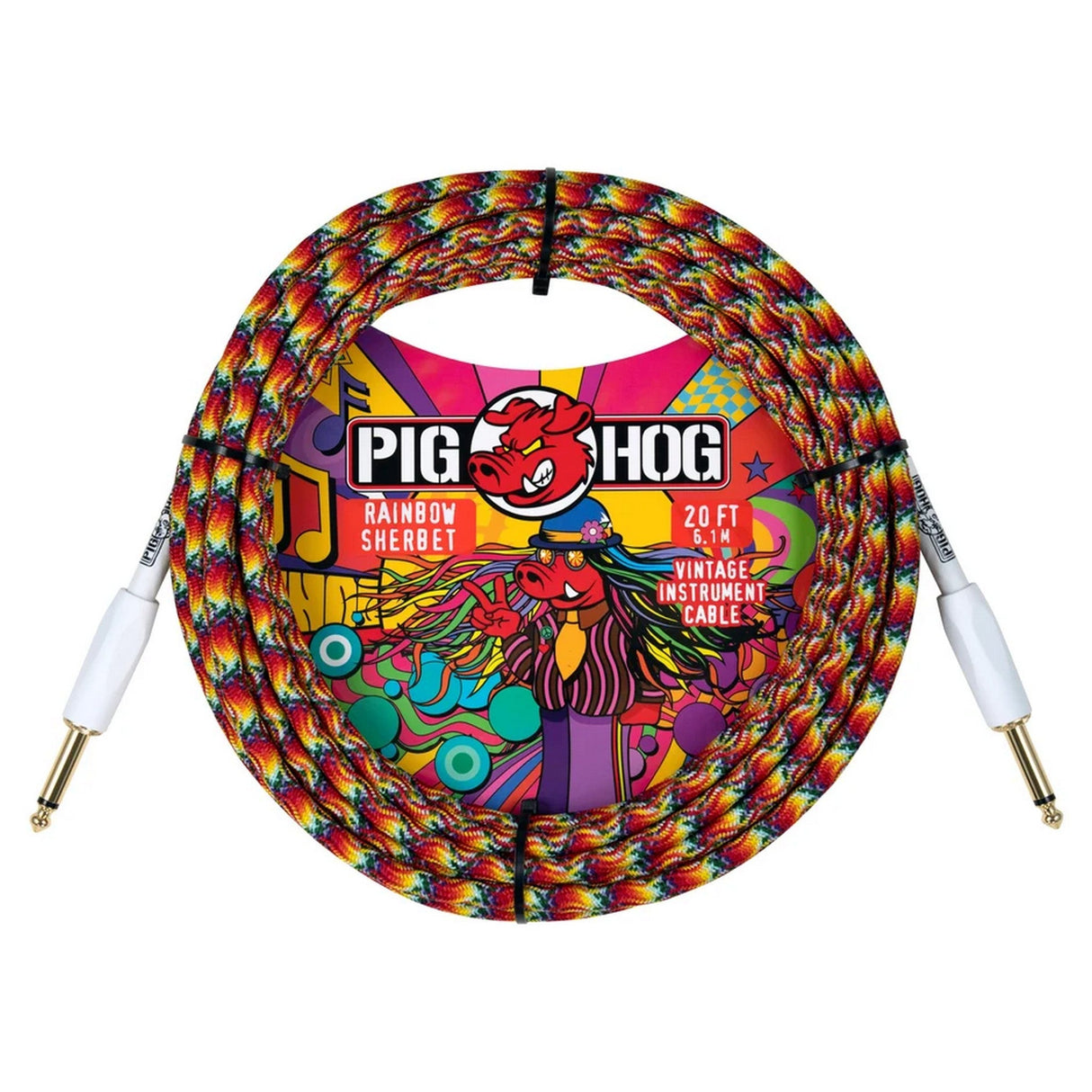 Pig Hog Rainbow Sherbet Instrument Cable