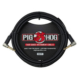 Pig Hog PH10RR Dual Right-Angle 1/4-Inch Instrument Cable, 10-Foot