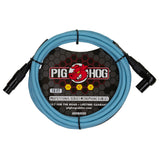 Pig Hog PHMHR Hex Series Straight XLR to Right Angle XLR Microphone Cable