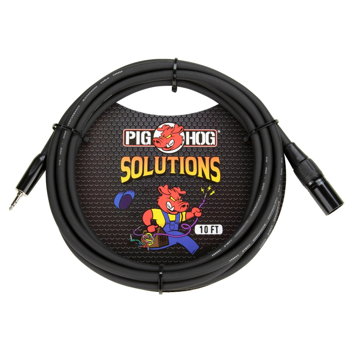 Pig Hog PX-M35XM10 3.5mm TRS to Male XLR Cable, 10-Feet