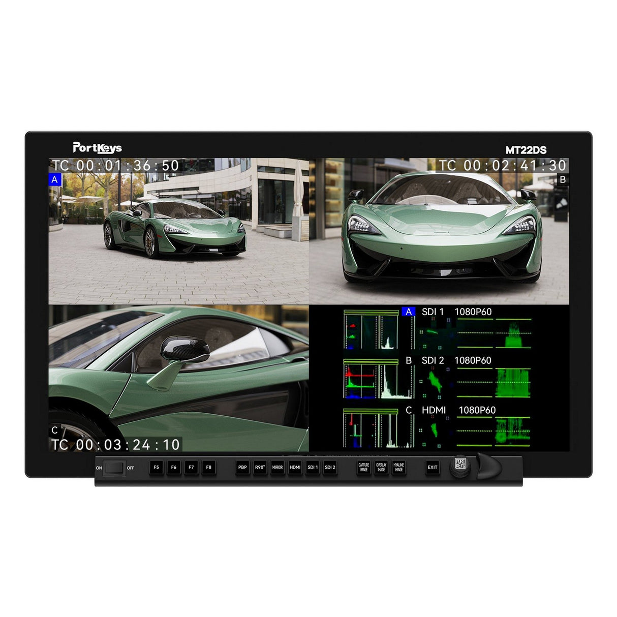 Portkeys MT22-DS 21.5-Inch PBP Dual-Screen Production Monitor