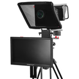 Prompter People Prompter Pal Pro HDMI/3G-SDI 15-Inch Talent Monitor Teleprompter with 12-Inch TabGrabber Pro