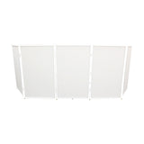 ProX XF-5X3048W 5 Panel DJ Facade W-Stainless Quick Release 180 Deg. Hinges, White