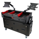 ProX XZF-CDM3K BLK Flip-Ready Easy Retracting Hydraulic Lift Case for Pioneer DJ CDJ-3000 and DJM-900 NXS2 System