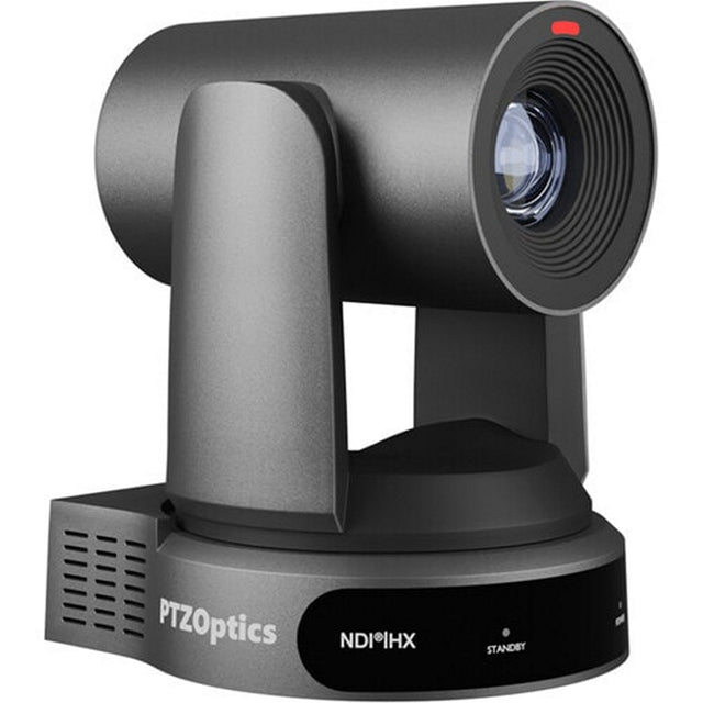 PTZOptics PT30X-4K-G3 Move 4K 30X NDI|HX PTZ Camera with auto-tracking 4K 60fps HDMI 3G-SDI USB IP output and PoE Plus - Gray