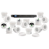 Pure Resonance Audio Medical Office Sound System with (16) C3 Ceiling Speakers, and RMA120BT Rack Mount Bluetooth Mixer Amplifier