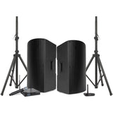 Pure Resonance Audio Portable School Sound System with Dual A115 15-Inch Bluetooth Loudspeakers, WMS1-HH Wireless Microphone, and BTR1 Bluetooth Receiver