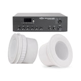 Pure Resonance Audio Auxiliary Area Sound System with (2) C5 4-Inch 70V Ceiling Speakers, and MA30BT 30W Bluetooth Mixer Amplifier