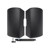 Pure Resonance Audio Group Fitness Sound System with (2) P115 15-Inch Passive PA Speakers, RMA500BT 500W Mixer Amplifier, and BTR1 Bluetooth Receiver