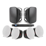 Pure Resonance Audio Conference Audio System with 4 C6 Ceiling Speakers, 2 S8.1 Surface Mount Speakers, and RMA350BT 350W Bluetooth Mixer Amplifier