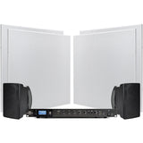 Pure Resonance Audio Conference Room Speaker System with 4 SP8 Ceiling Tile Speakers, 2 S5 Surface Mount Speakers, and RMA240BT 240W Bluetooth Mixer Amplifier
