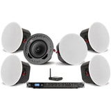 Pure Resonance Audio Background Audio System with (6)C6 Ceiling Speakers, RMA350BT Mixer Amplifier and BTR1 Bluetooth Receiver