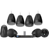 Pure Resonance Audio Restaurant Sound System with (8) PD6 Pendant Speakers and RMA350BT Amplifier