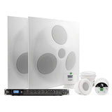 Pure Resonance Audio Fitness Sound System with (2) SD5 Premium Ceiling Tile Speakers, 4 C3 Compact C3 Ceiling Speakers, and RMA120BT Rack Mount Bluetooth Mixer Amplifier