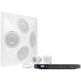 Pure Resonance Audio Conference Room Sound System with SD4 Ceiling Speaker Array, 10 C3 Micro Ceiling Speakers, and RMA350BT 350W Bluetooth Mixer Amplifier