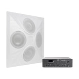 Pure Resonance Audio Classroom Sound System with SD4 Ceiling Tile Speaker and MA60BT Bluetooth Mixer Amplifier