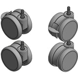 QOMO QBB481A81 BalanceBox 400 Wheels Upgrade Kit, 4-Pack