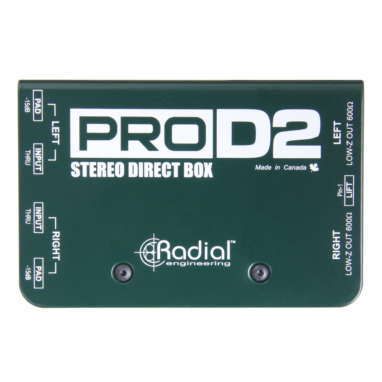 Radial PROD2 Two Channel Passive Direct Injection Box