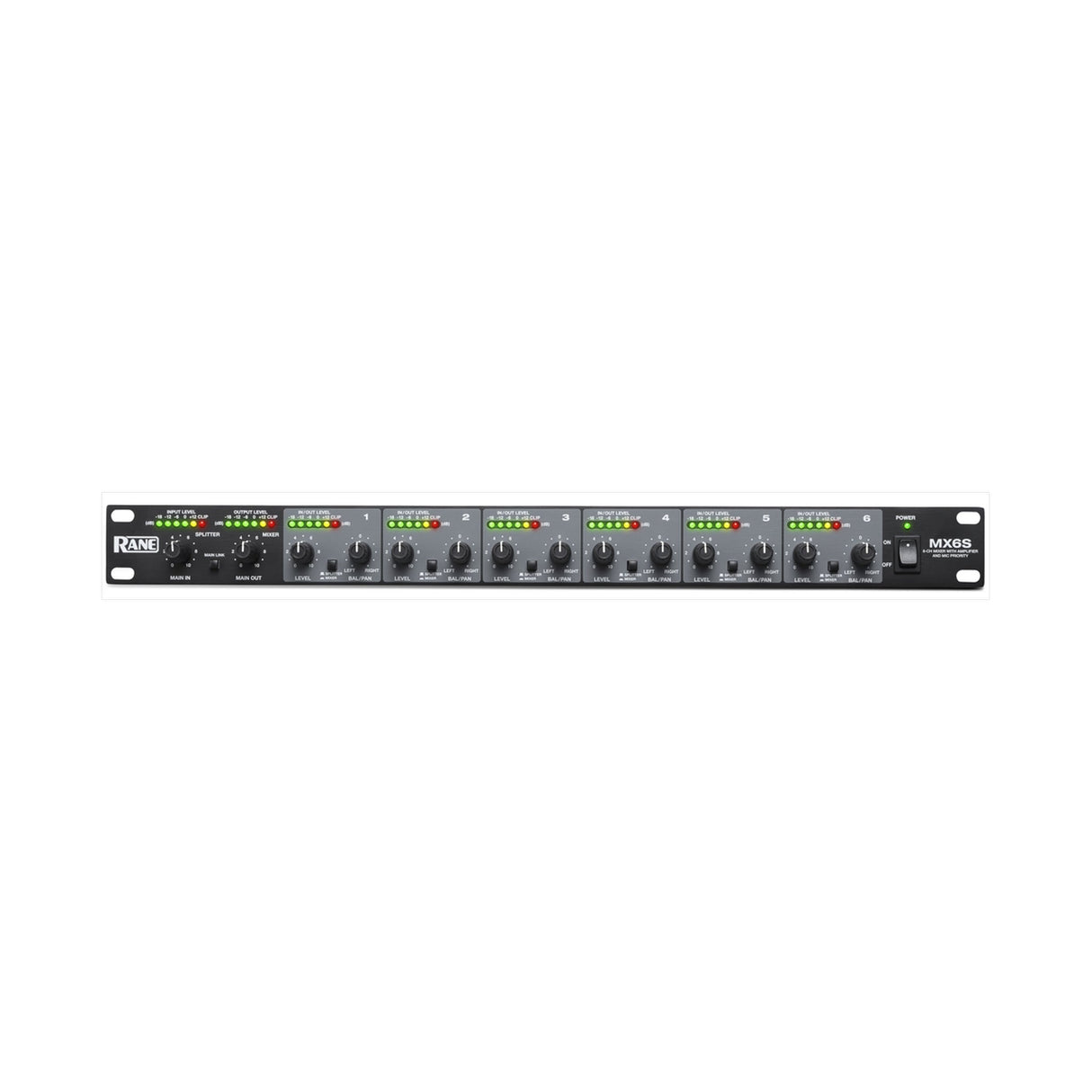 Rane MX6S 6-Channel Mixer with Signal Splitter Functionality