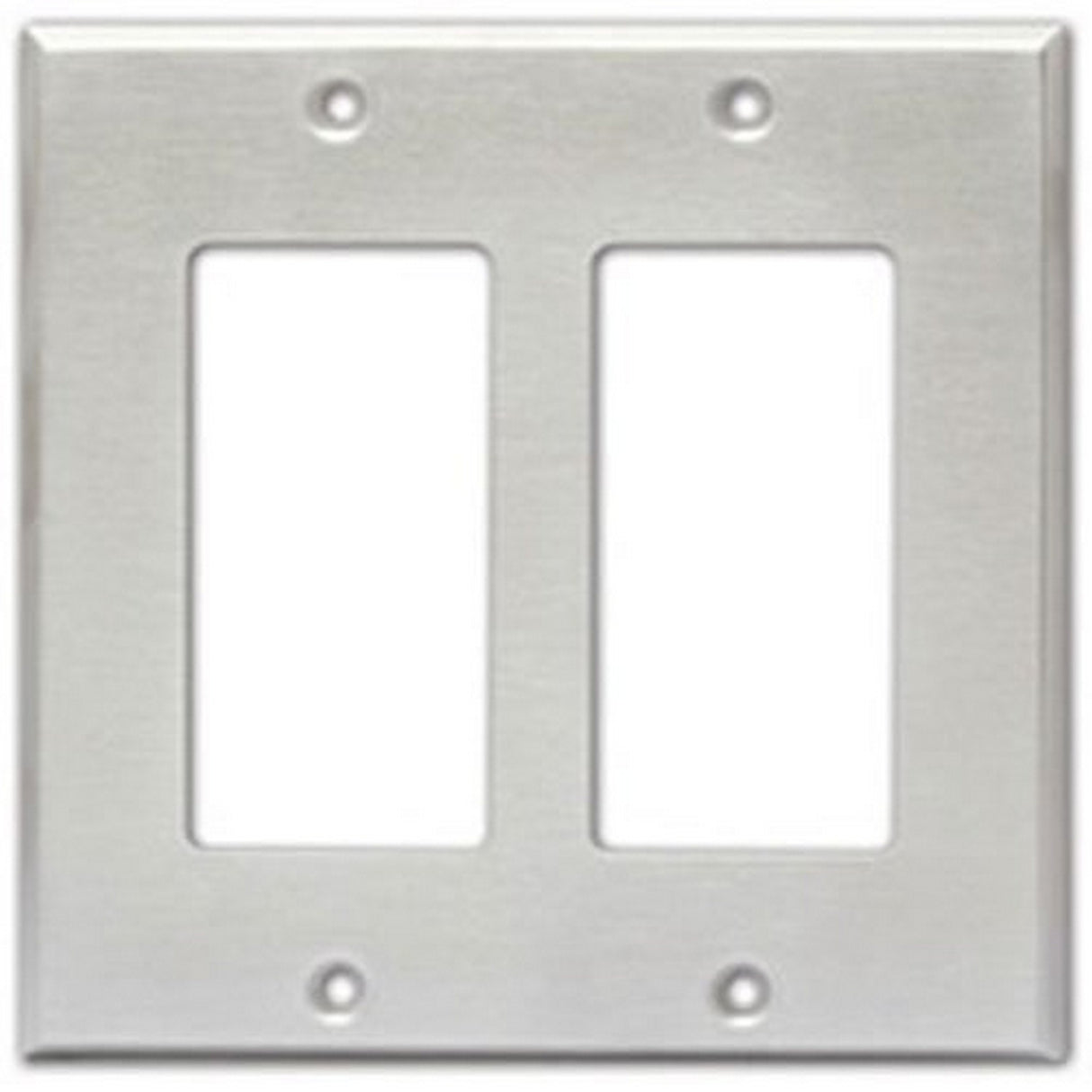 RDL CP-2S Double Cover Plate, Compatible with Decora Style Products, Stainless Steel