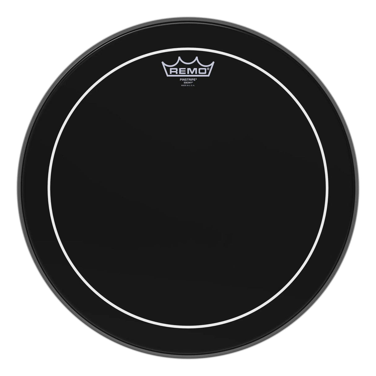 Remo 2-Ply Pinstripe Ebony Drumhead, 16-Inch