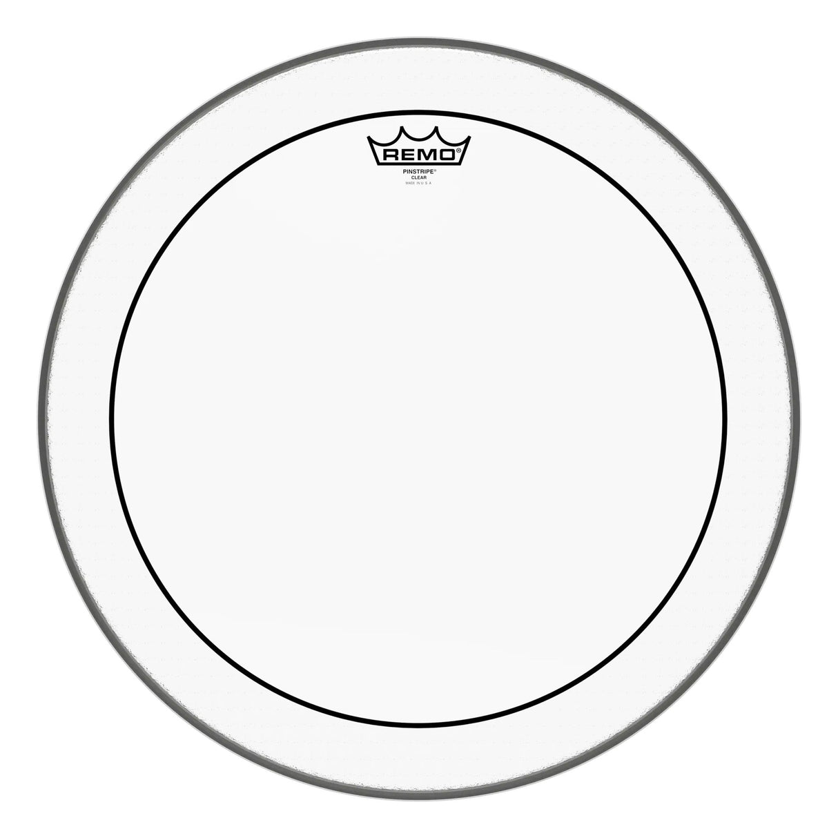 Remo 2-Ply Pinstripe Clear Drumhead, 18-Inch