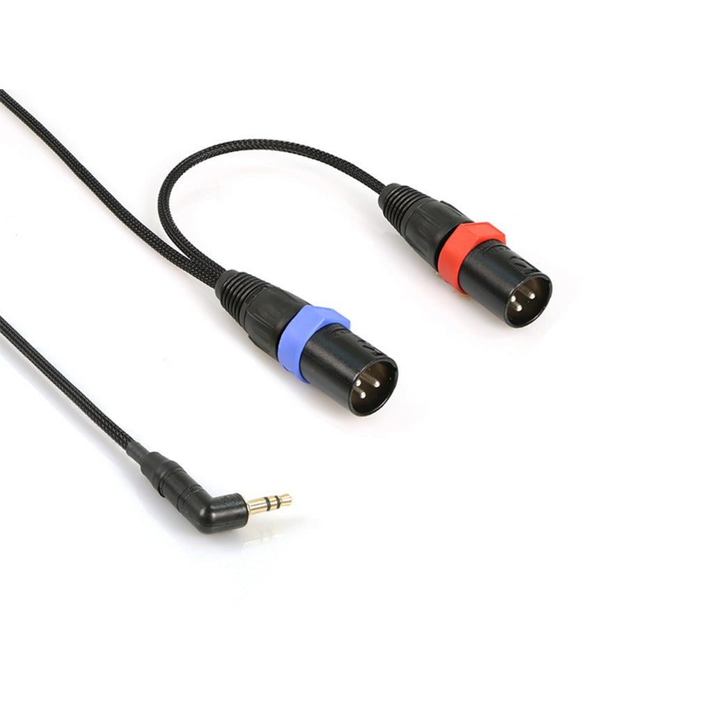 Remote Audio CA1/82X3MS 3.5mm RA TRS to Dual XLR3M Stereo Breakout 18 in