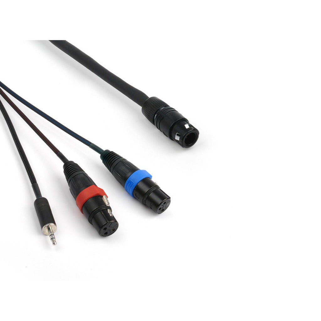 Remote Audio CABETAMIXFP33 ENG Breakaway Mixer End 2x XLR3F and 3.5mm 17 ft