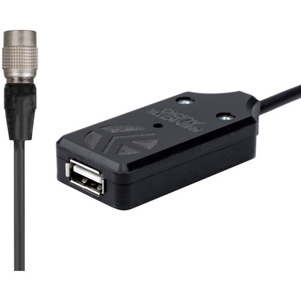 Remote Audio CAHIRUSB 4-Pin Hirose to USB 3A 5V Power Converter Cable 2 ft