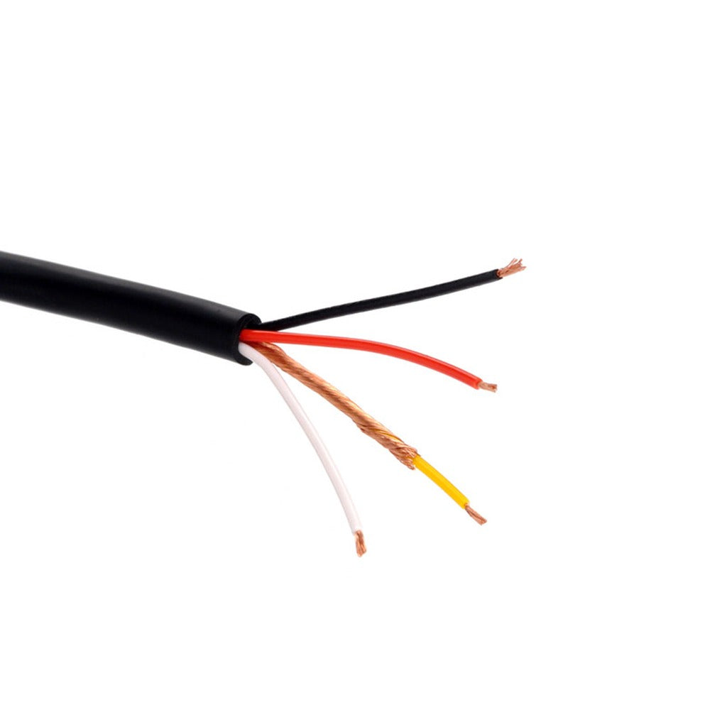 Remote Audio CAHPS 4-Conductor 26 AWG Talkback Headset Cable, 25 ft Cut