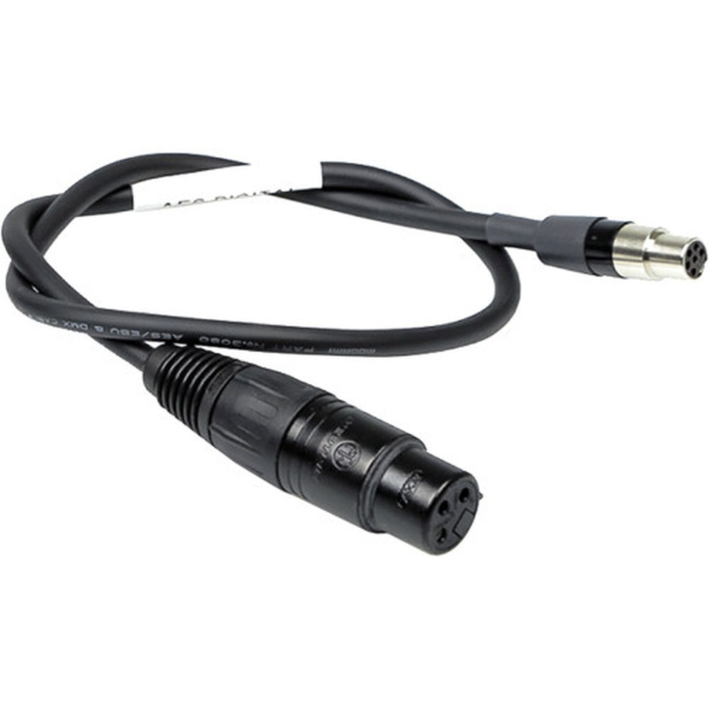 Remote Audio CALECAES AES3 XLR3F to TA6F Cable for Lectrosonics DCHT 18 in