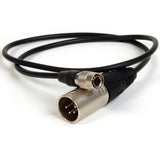 Remote Audio CAPWRX4HIR XLR4 Male to 4-Pin Hirose Male DC Power Cable 2 ft
